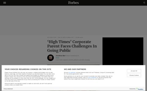 'High Times' Corporate Parent Faces Challenges In Going ...