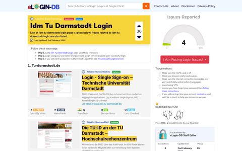 Idm Tu Darmstadt Login - A database full of login pages from ...