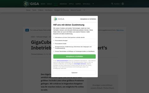 GigaCube: Einrichtung & Inbetriebnahme – so funktioniert's