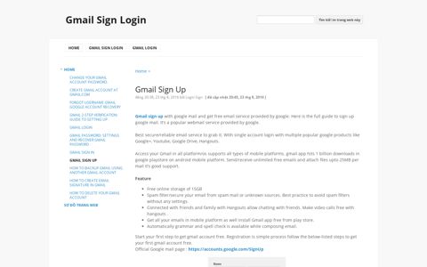 Gmail Sign Up - Gmail Sign Login - Google Sites