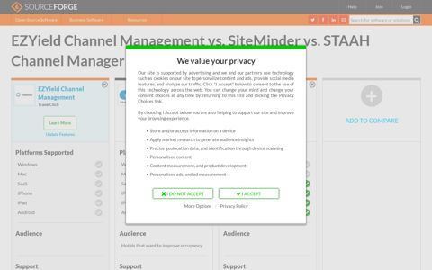 EZYield Channel Management vs. SiteMinder vs. STAAH ...