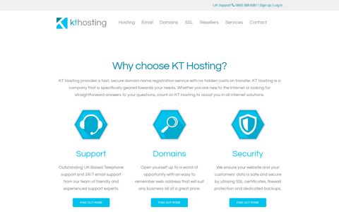 KT Hosting: Web Hosting | Domain Names | Web Space
