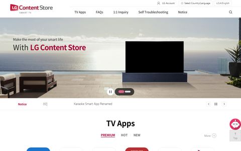 LG APPS TV – lg content store