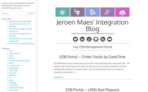 ESB Management Portal – Jeroen Maes' Integration Blog