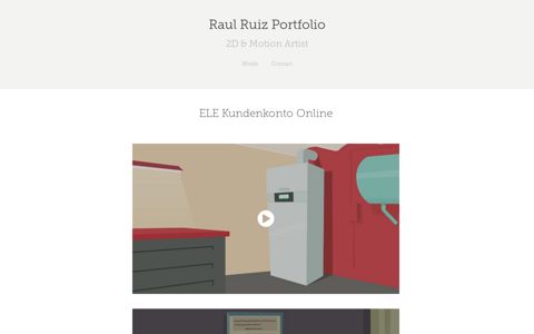ELE Kundenkonto Online - Raul Ruiz Portfolio