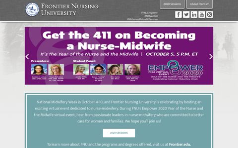 Frontier Nursing University – Virtual Event