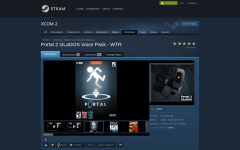 Steam Workshop::Portal 2 GLaDOS Voice Pack - WTR