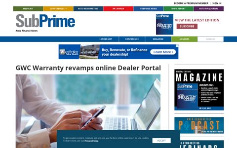 GWC Warranty revamps online Dealer Portal | Auto Remarketing