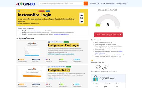 Instaonfire Login - A database full of login pages from all over ...