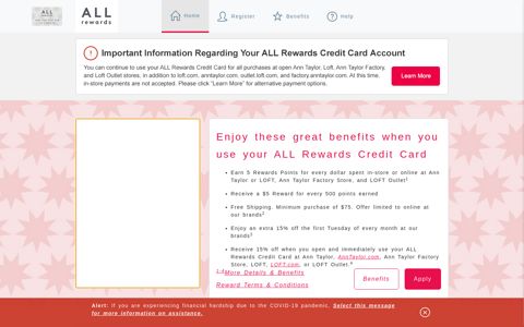 All Rewards Credit Card - Home - Comenity