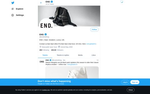 END. (@endclothing) | Twitter