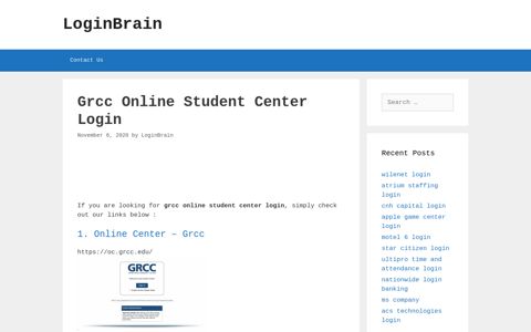 grcc online student center login - LoginBrain