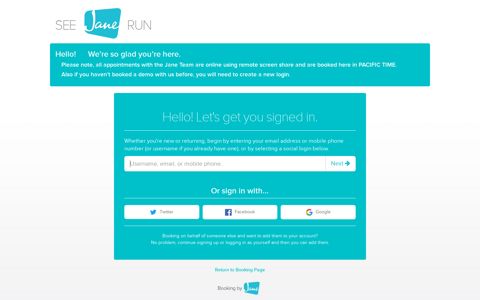 Sign in - Jane Clinic Management Software - Jane App