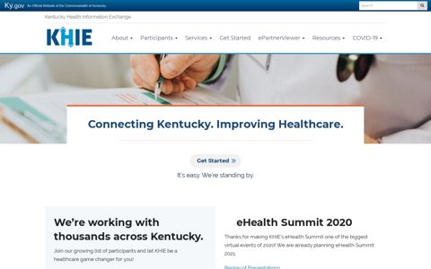 Kentucky Health Information Exchange: Welcome