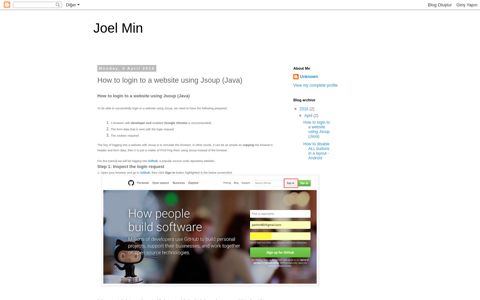 How to login to a website using Jsoup (Java) - Joel Min