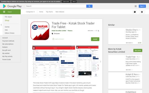 Trade Free - Kotak Stock Trader For Tablet - Apps on Google ...