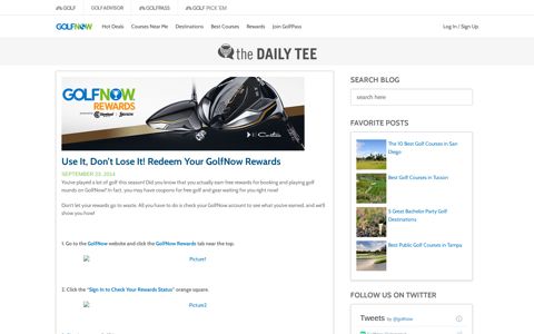 Use It, Don't Lose It! Redeem Your GolfNow Rewards - Golf ...