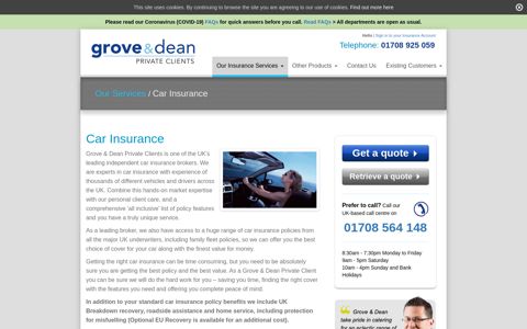 Car Insurance - Grove & Dean Private Clients