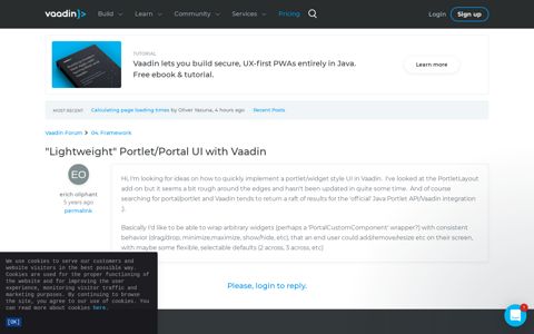 "Lightweight" Portlet/Portal UI with Vaadin | 04. Framework ...