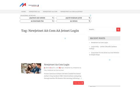 Newjetnet AA Com AA Jetnet Login | Newjetnet AA Com