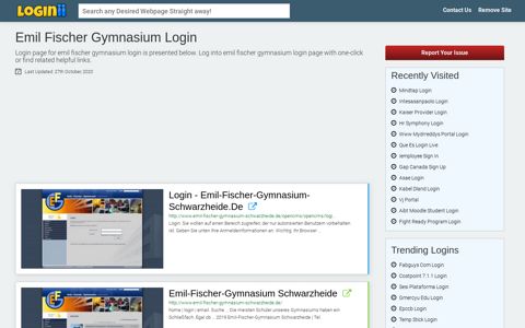 Emil Fischer Gymnasium Login - Loginii.com