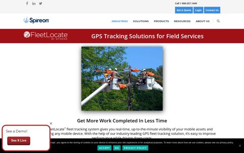 GPS Fleet Tracking for Field Services - FleetLocate by Spireon