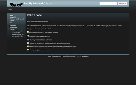 Patient Portal - Family Medical Center