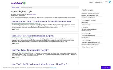 Immtrac Registry Login Immunization - ImmTrac Information ...