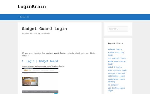 Gadget Guard Login | Gadget Guard - LoginBrain