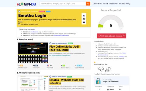 Ematka Login - A database full of login pages from all over the ...