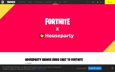 Houseparty Brings Video Chat to Fortnite - Epic Games Store