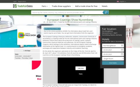 European Coatings Show Nuremberg 2021