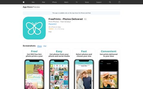 ‎FreePrints - Photos Delivered on the App Store