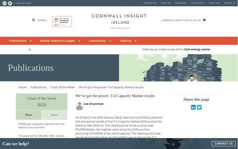 We've got the power: T-4 Capacity Market results - Cornwall ...