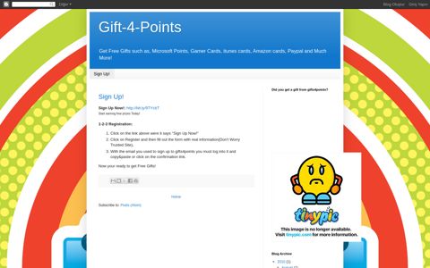 Sign Up! - Gift-4-Points