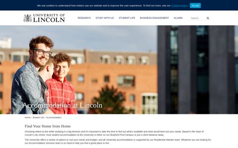 Accommodation | Student Life | University of Lincoln