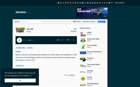 Irie FM online | Jamaicaradio.net