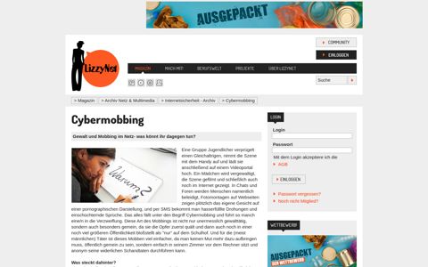 Cybermobbing - LizzyNet.de