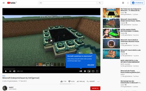 Minecraft Enderportal bauen by Hofi [german] - YouTube