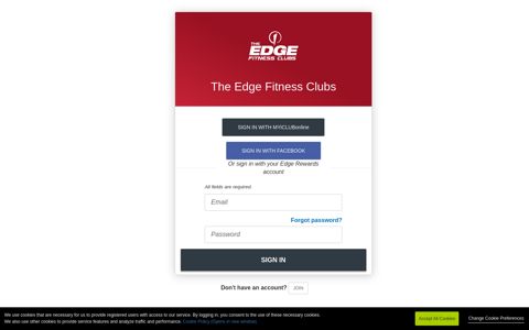 The Edge Fitness Clubs - Login