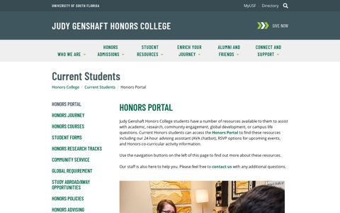 Honors Portal - University of South Florida