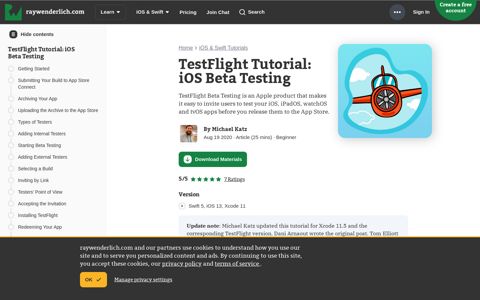 TestFlight Tutorial: iOS Beta Testing | raywenderlich.com