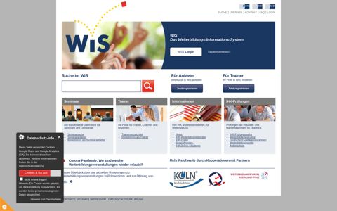 Weiterbildung - Weiterbildungs-Informations-System (WIS) - IHK