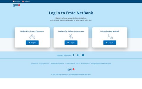 NetBank login - Erste Bank