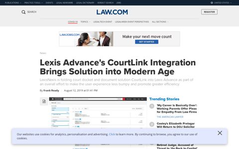 Lexis Advance's CourtLink Integration Brings Solution into ...