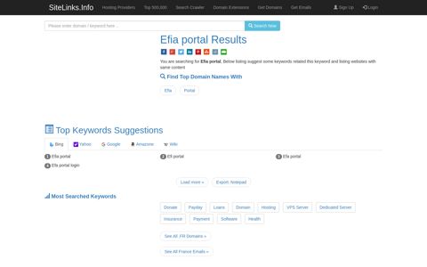 Efia portal Results For Websites Listing - SiteLinks.Info
