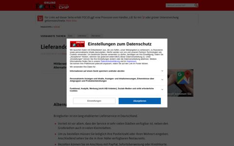 Lieferando: 3 Alternativen zum Lieferservice | FOCUS.de