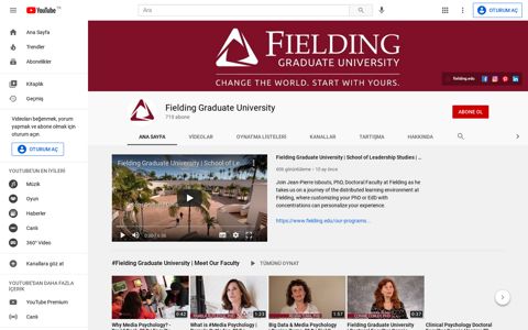Fielding Graduate University - YouTube