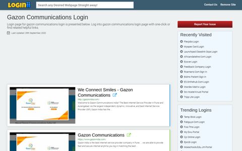 Gazon Communications Login - Loginii.com