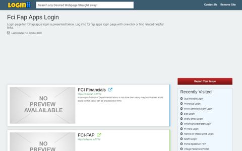 Fci Fap Apps Login - Loginii.com